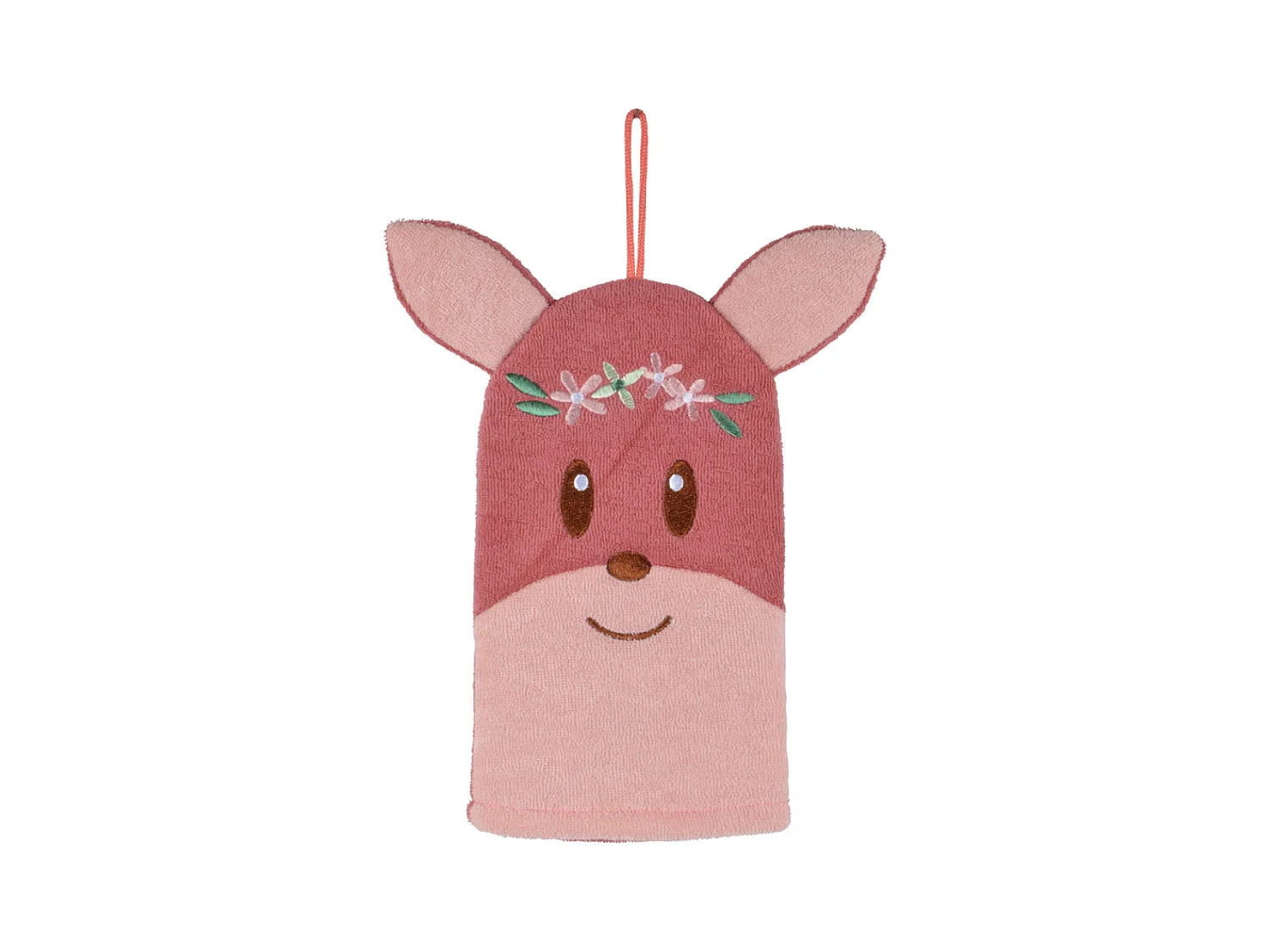 Gant de toilette marionnette faon