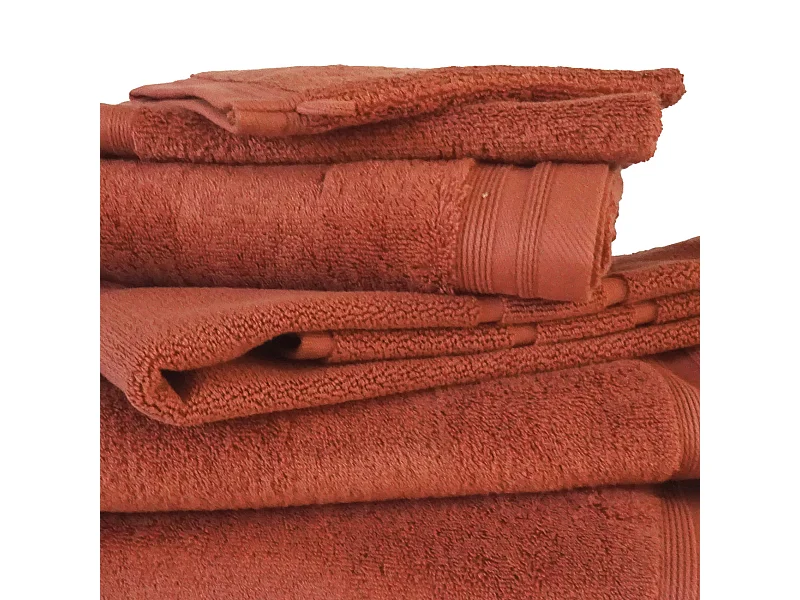 Lot de 6 gants de toilette en éponge