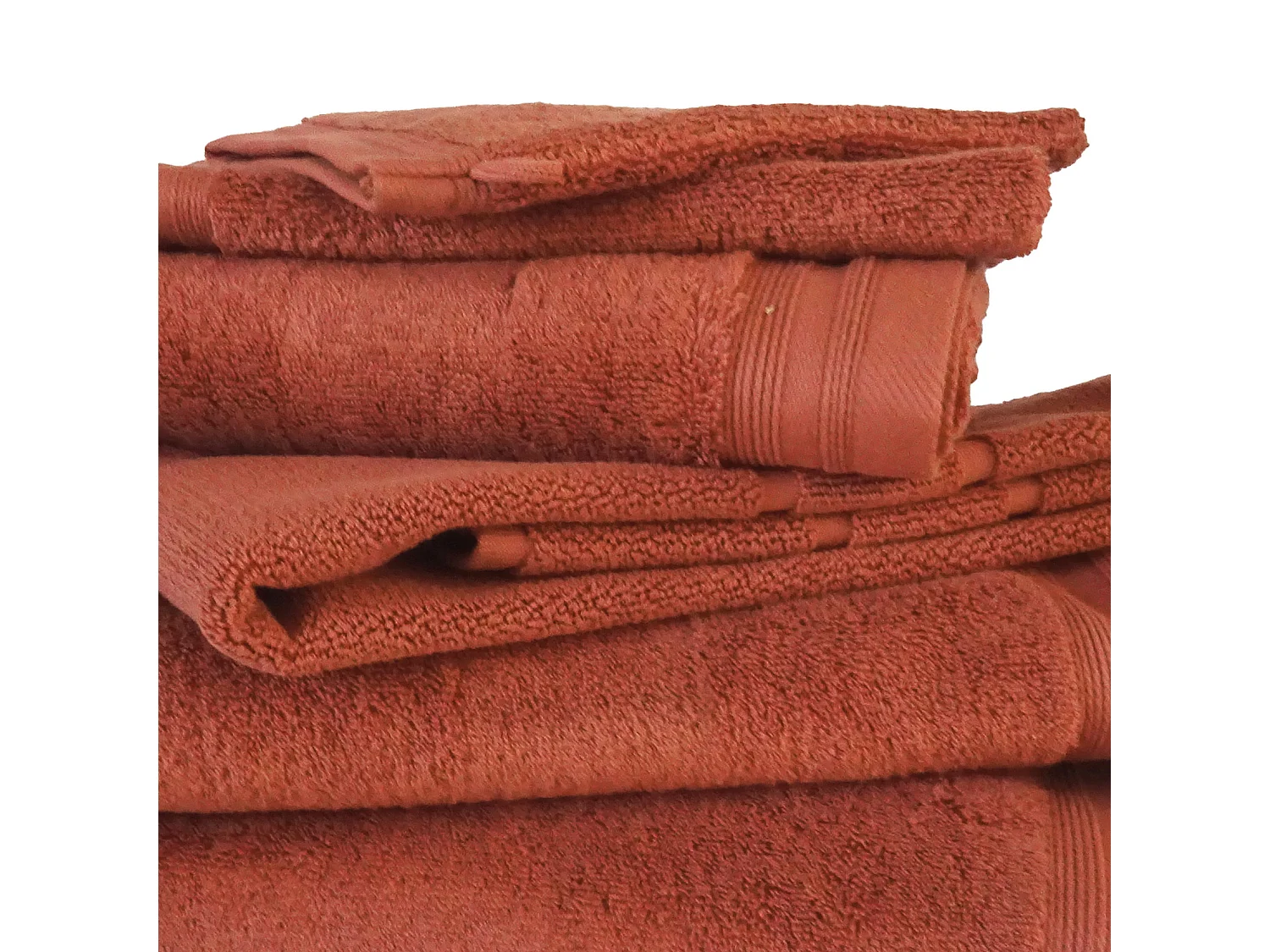 Lot de 6 gants de toilette en éponge