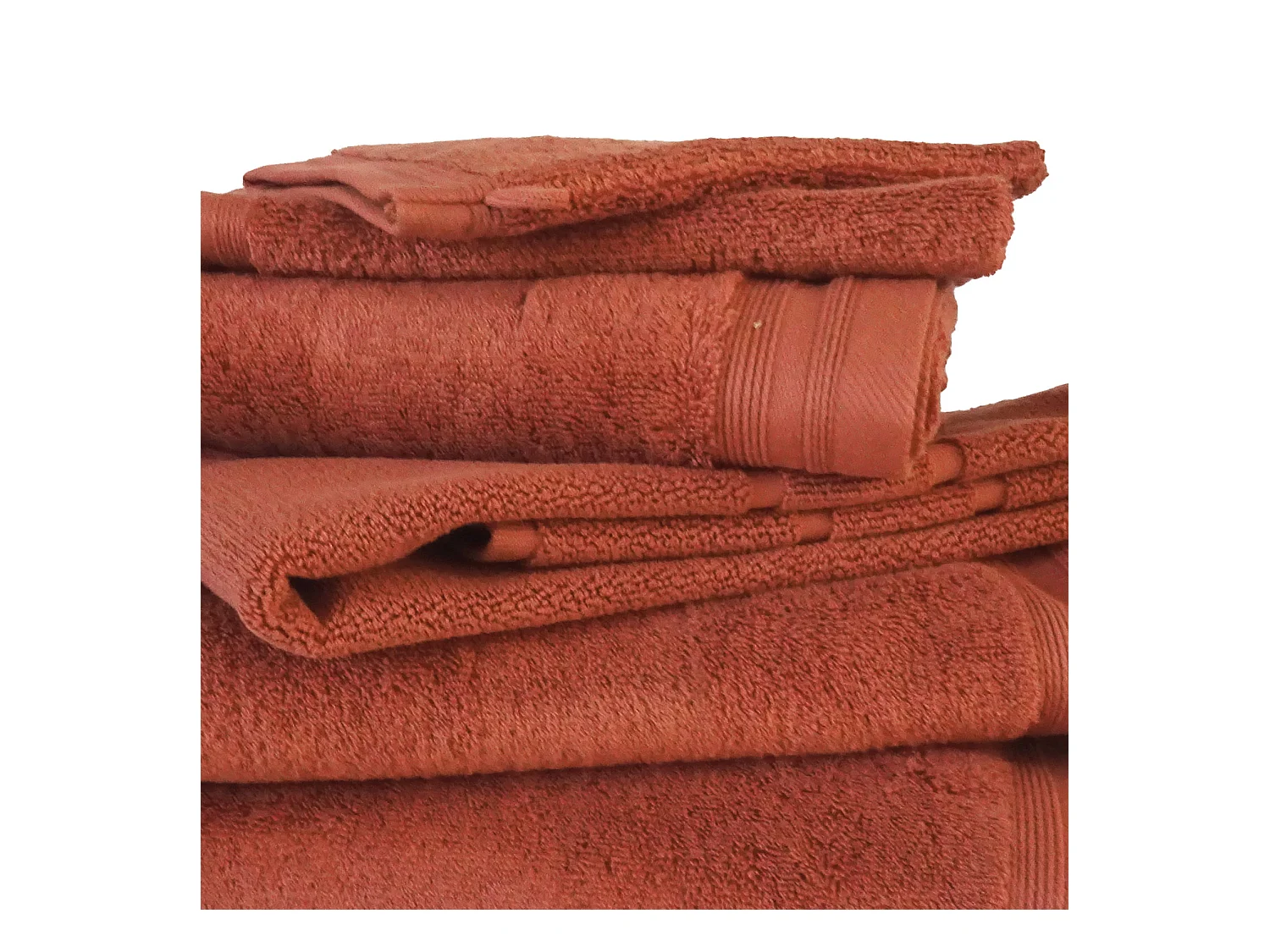 Lot de 6 gants de toilette en éponge