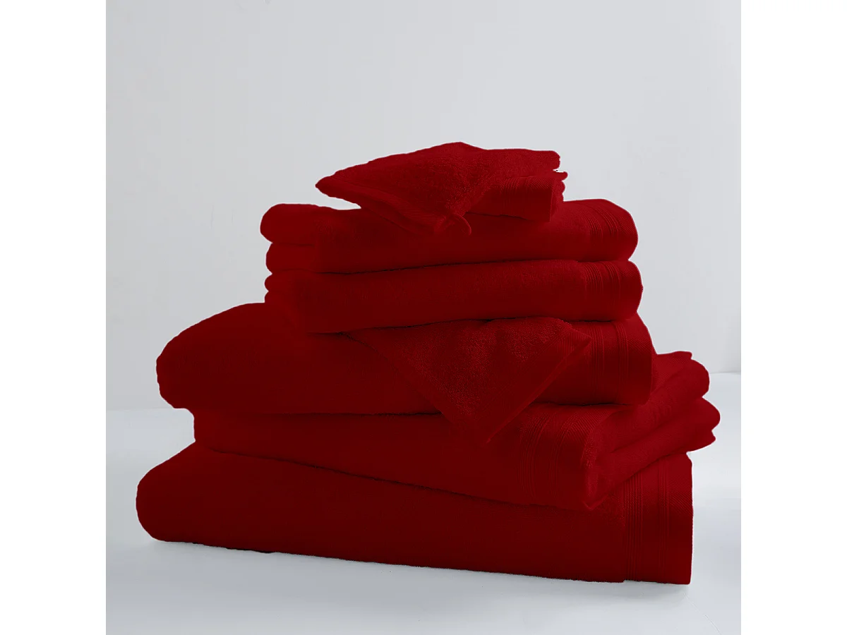 Lot de 6 Gants De Toilette Unis et Colorés