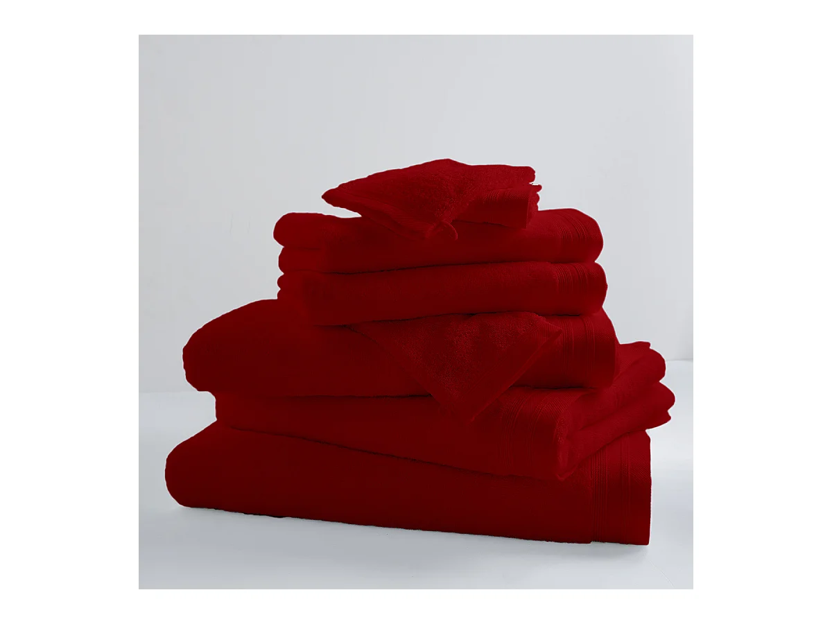 Lot de 6 Gants De Toilette Unis et Colorés