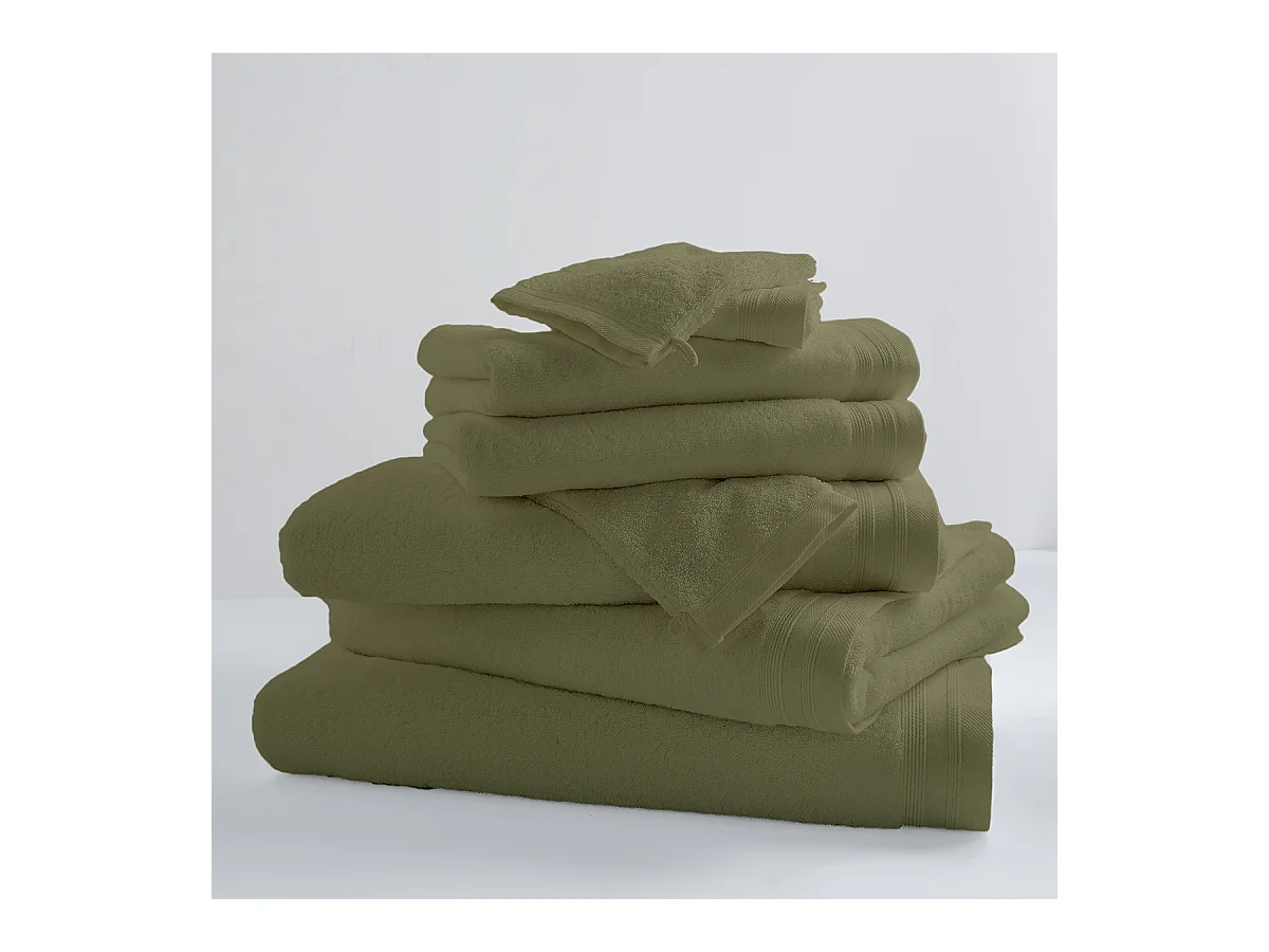 Lot de 6 Gants De Toilette Unis et Colorés