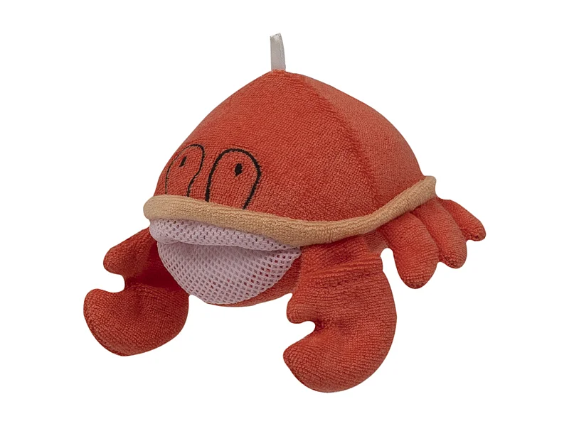 Gant de toilette en forme de crabe