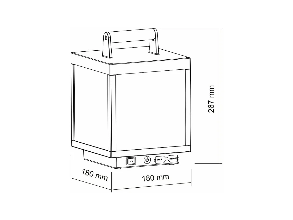 3,5 W batteriebetriebene LED-Solar-Visierlaterne, IP54, schwarz