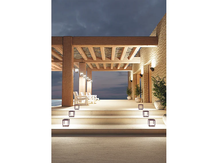 3,5 W batteriebetriebene LED-Solarblendenlaterne, IP54 Corten