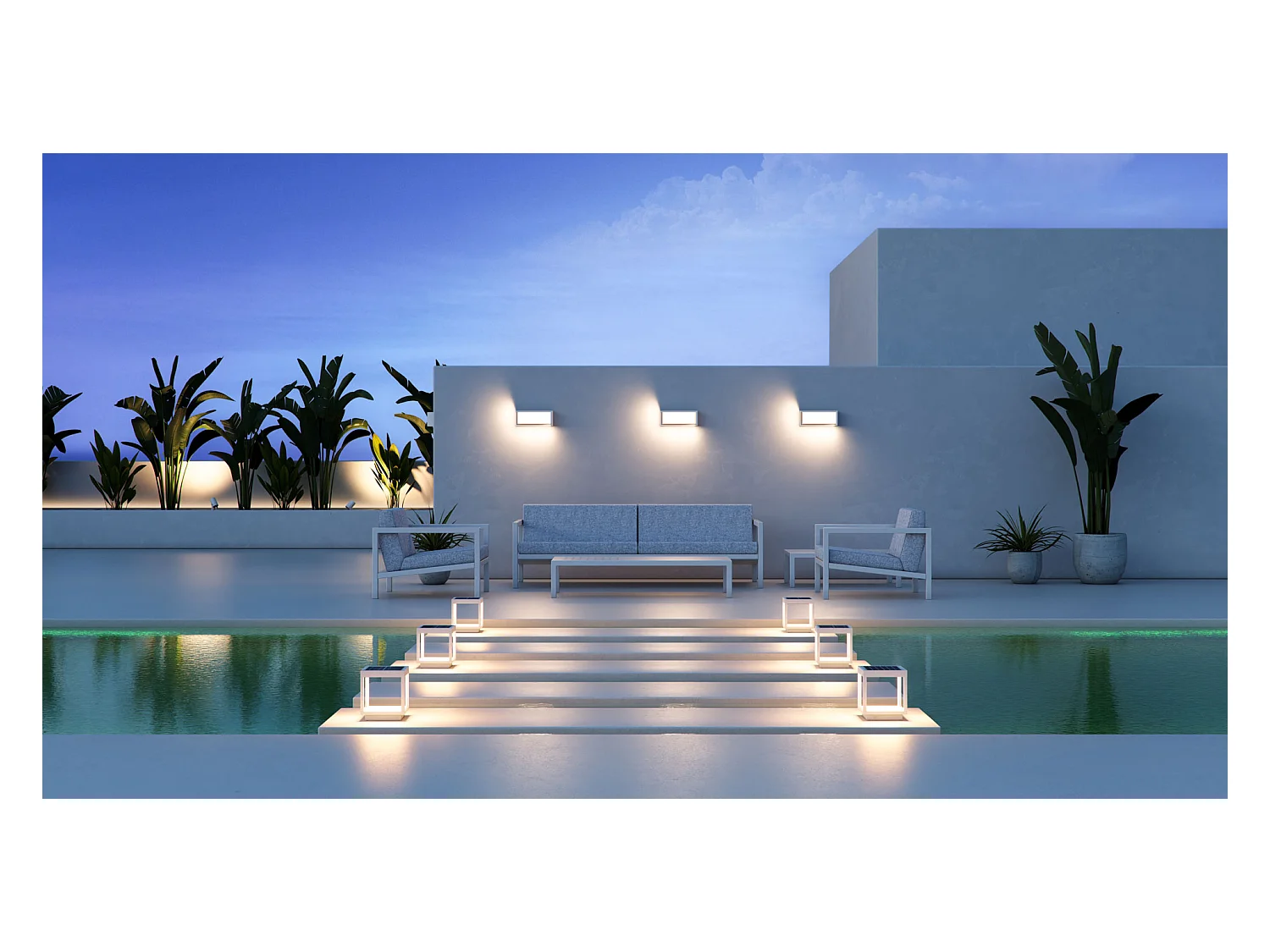 LED-zonnevizierlantaarn van 3,5 W op batterijen, IP54 wit