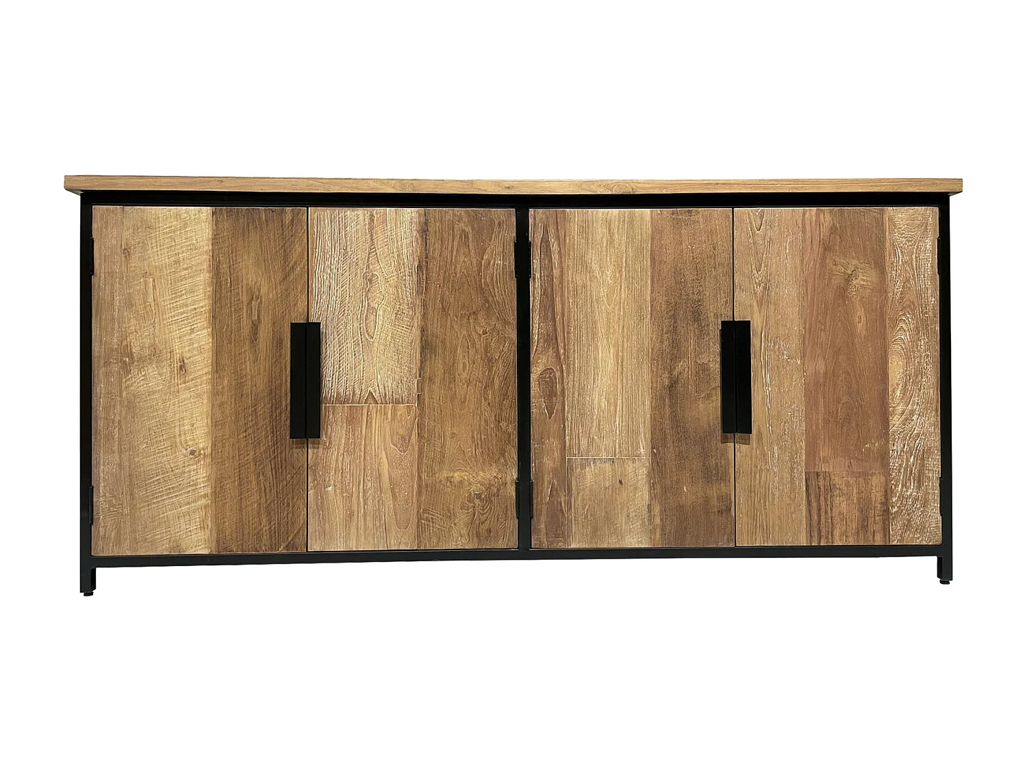 KKOPEN-Buffet 4 portes enTeck recyclé