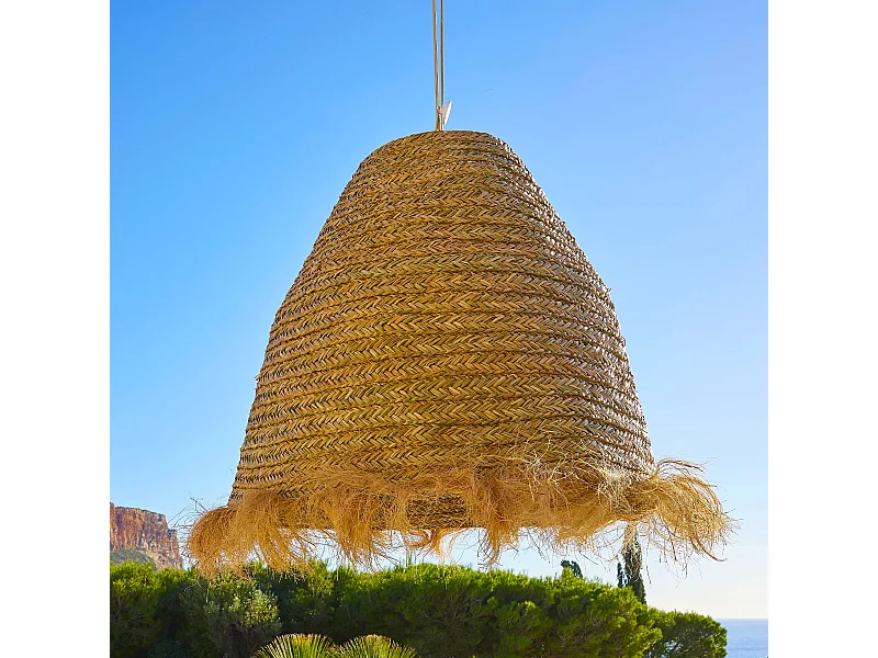 Abat-jour ANAFI BIG Beige Fibre naturelle D100 cm