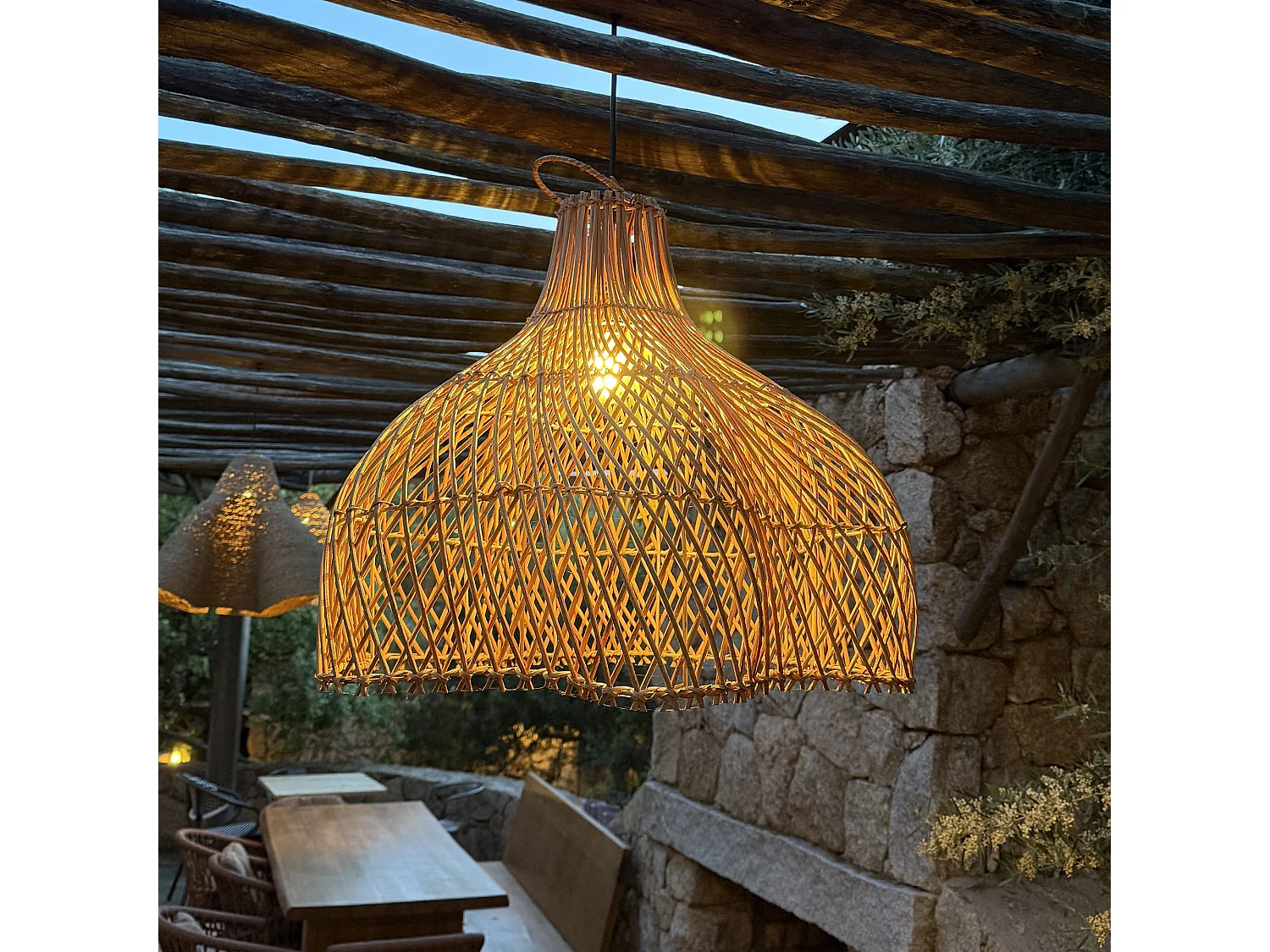 Abat jour naturel seul ARIA INDOOR H50cm