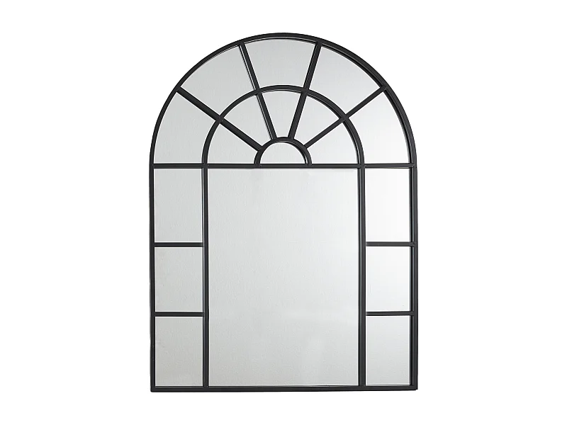 Zwarte Metalen Raamspiegel 60x80cm - Origineel en Modern Ontwerp