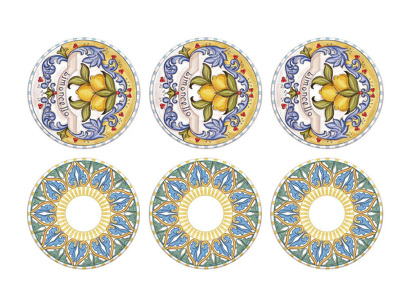 Assiettes en céramique Limoncello (Lot de 6) 19 cm