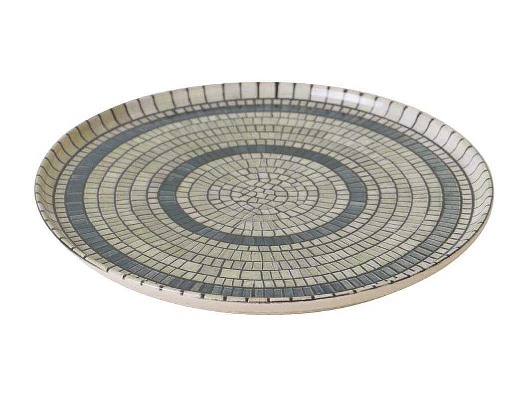 Assiette en céramique Mosaique 28 cm (Lot de 6)