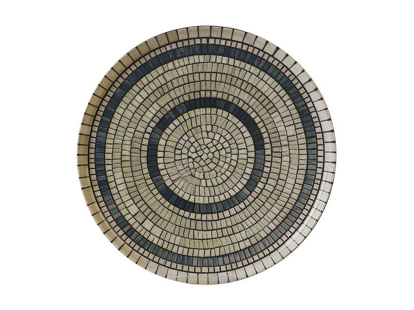 Assiette en céramique Mosaique 28 cm (Lot de 6)