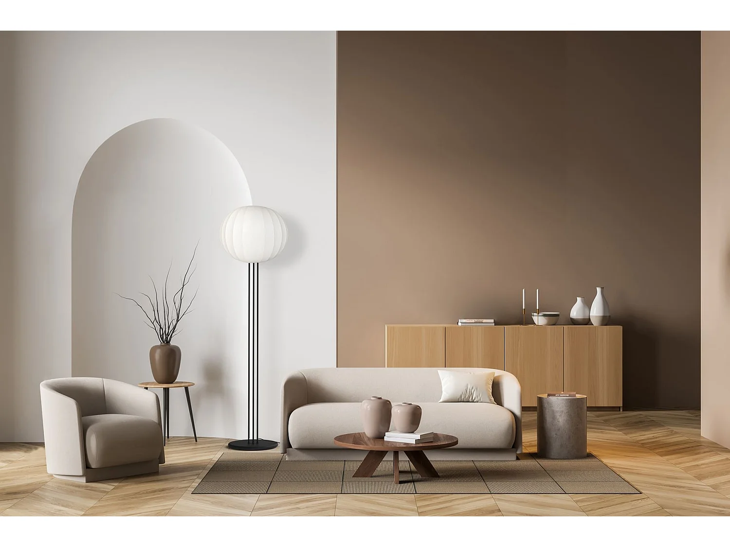 Lampadaire Beloune LS2, Aluminor