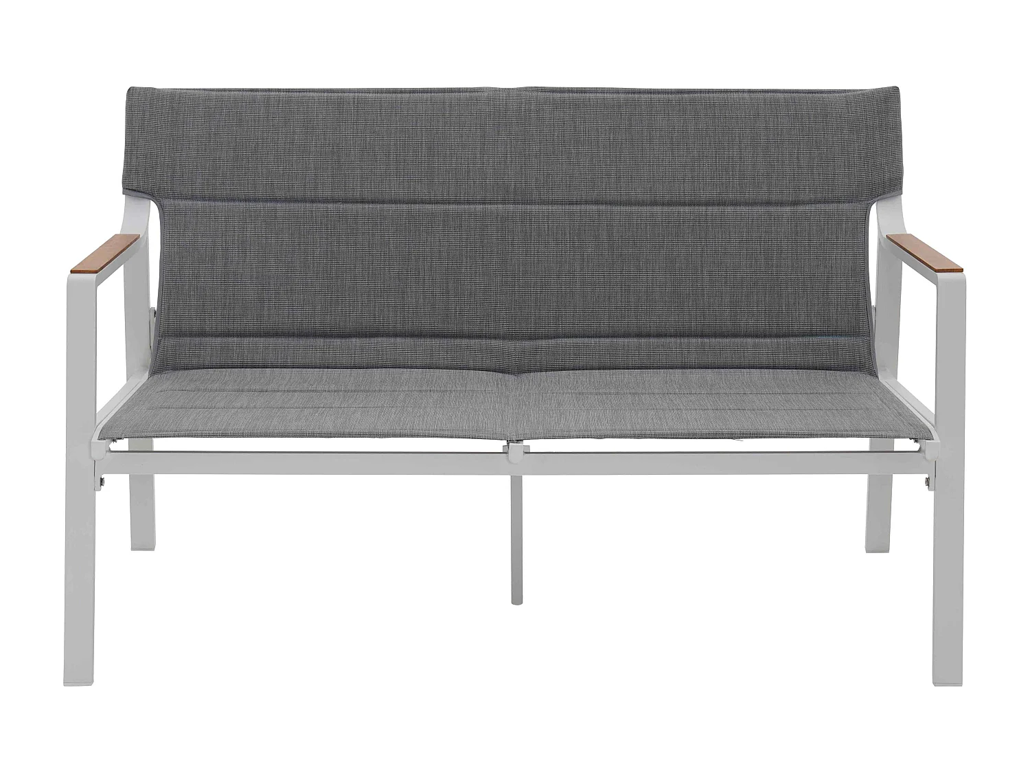 Salon de jardin 4 places en aluminium blanc