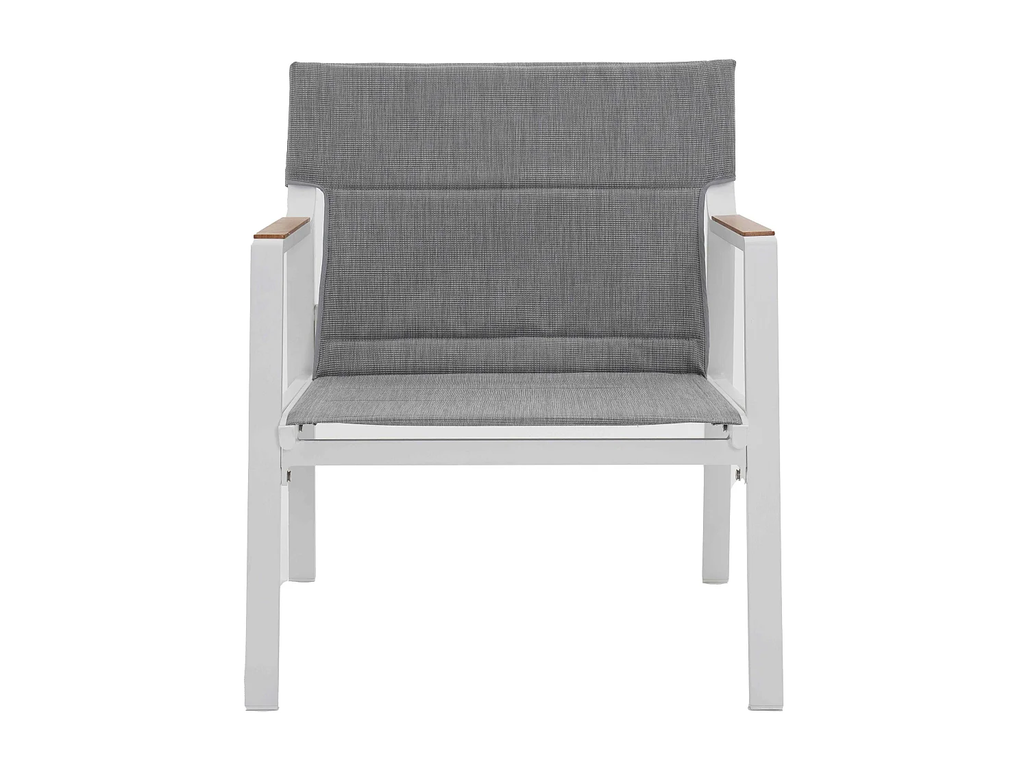 Salon de jardin 4 places en aluminium blanc