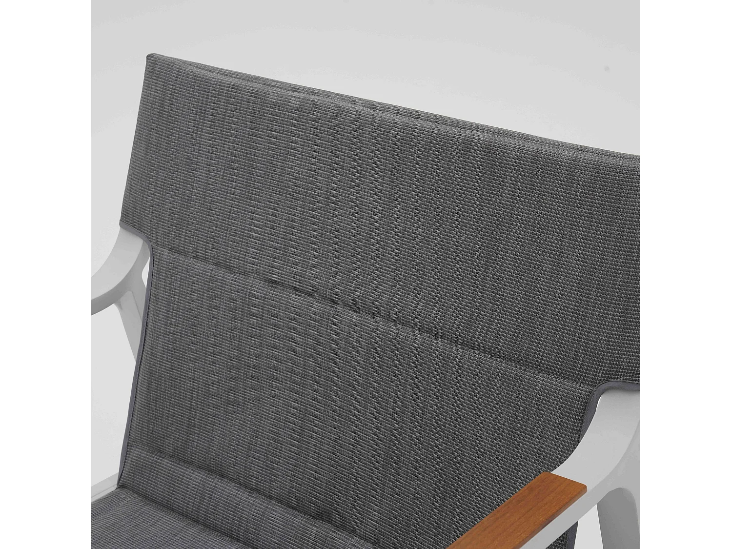 Salon de jardin 4 places en aluminium blanc