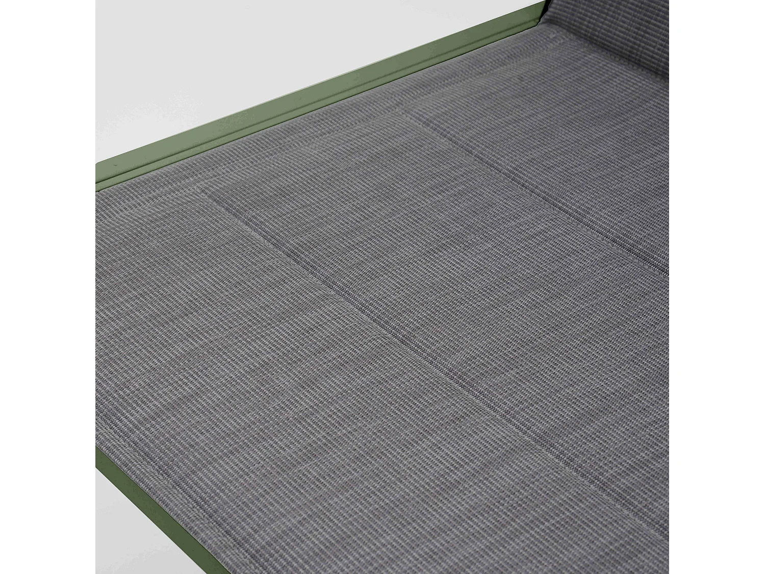 Salon de jardin 4 places en aluminium vert kaki