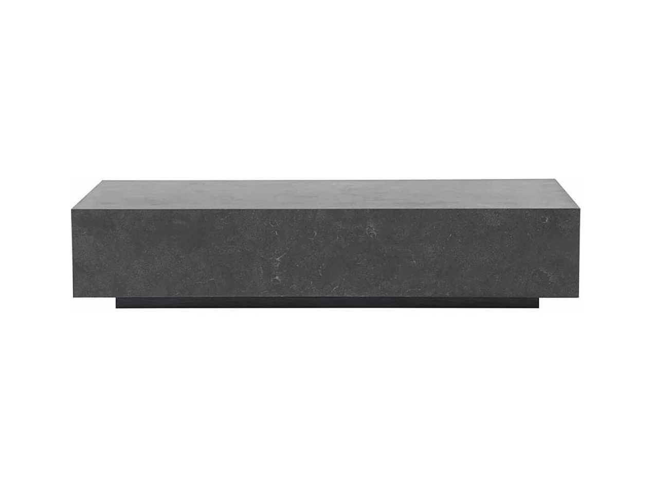Table basse rectangulaire revêtement pierre bleue Pierre Gris - Minéral Interior's
