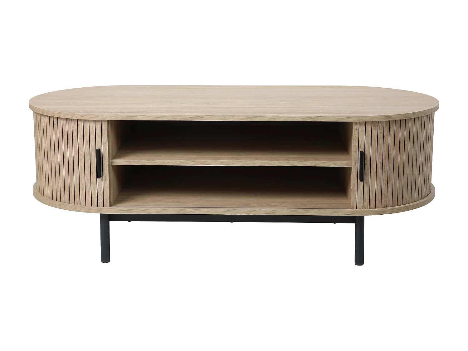 Table basse en MDF décor mélaminé beige