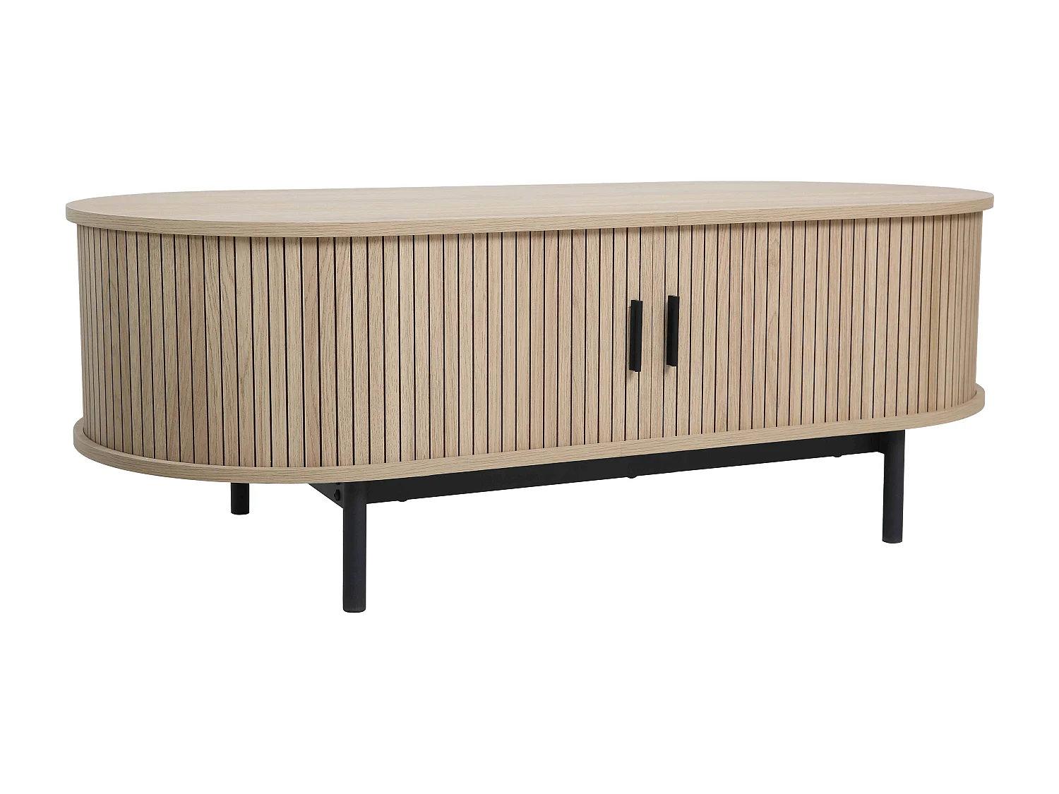 Table basse en MDF décor mélaminé beige