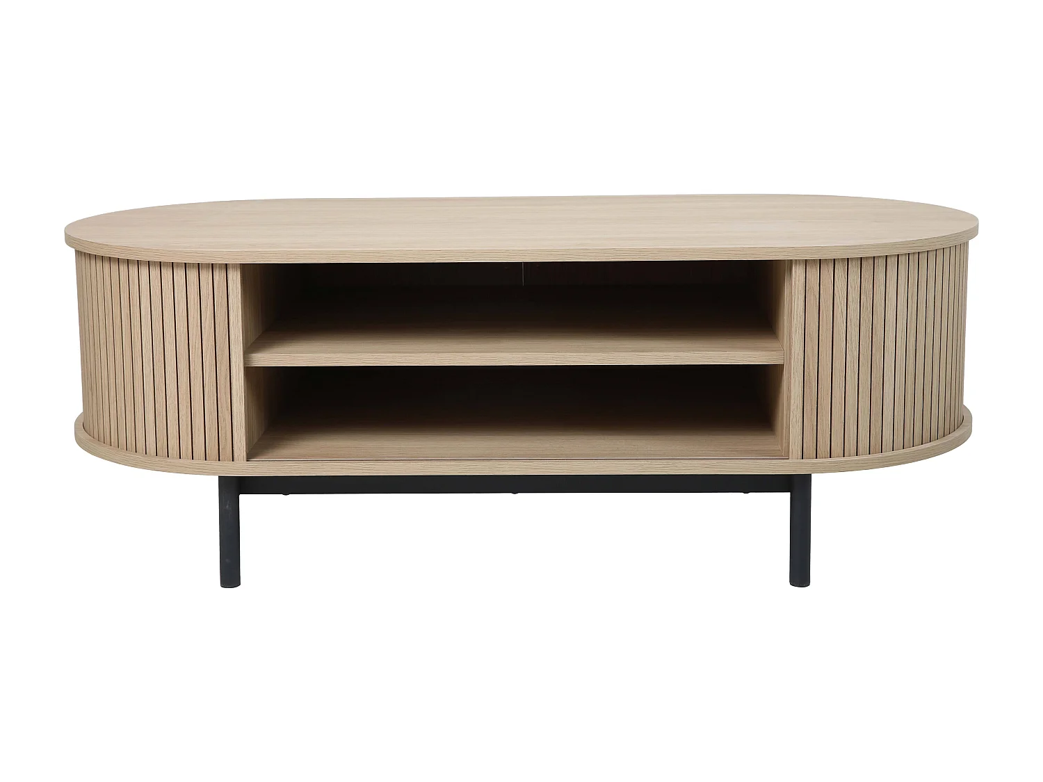 Table basse en MDF décor mélaminé beige