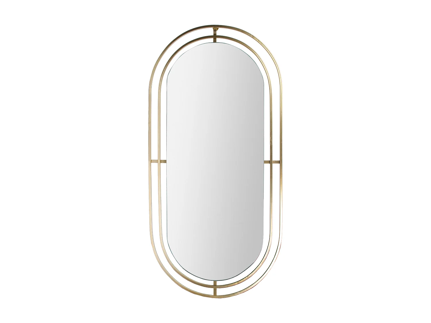 Miroir Metal Dore Or