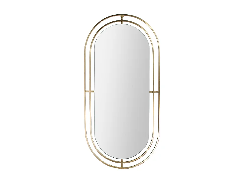 Miroir Metal Dore Or