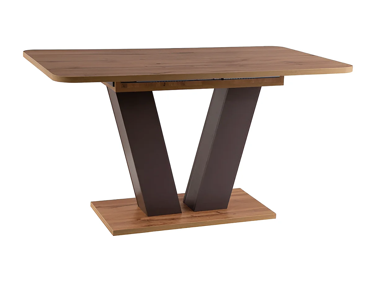 Tavolo da pranzo Platon (80x136-176)/Marrone&Antracite
