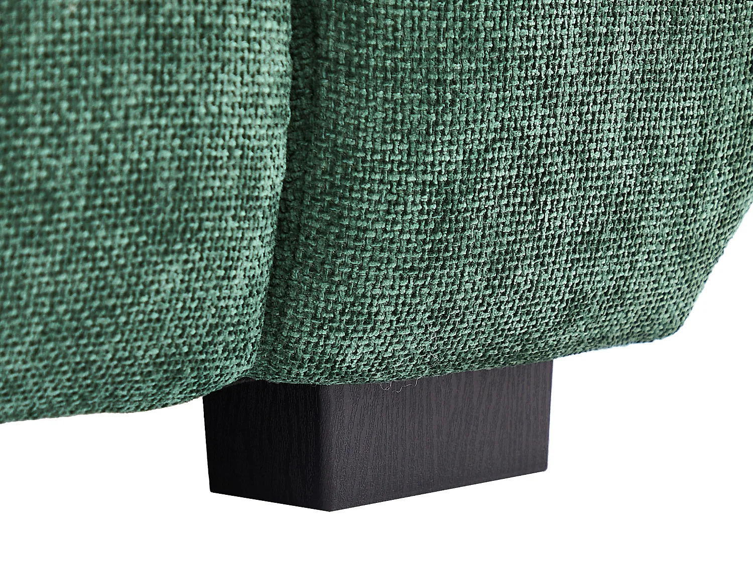 Canapé 2 places en tissu texturé vert BERENIA