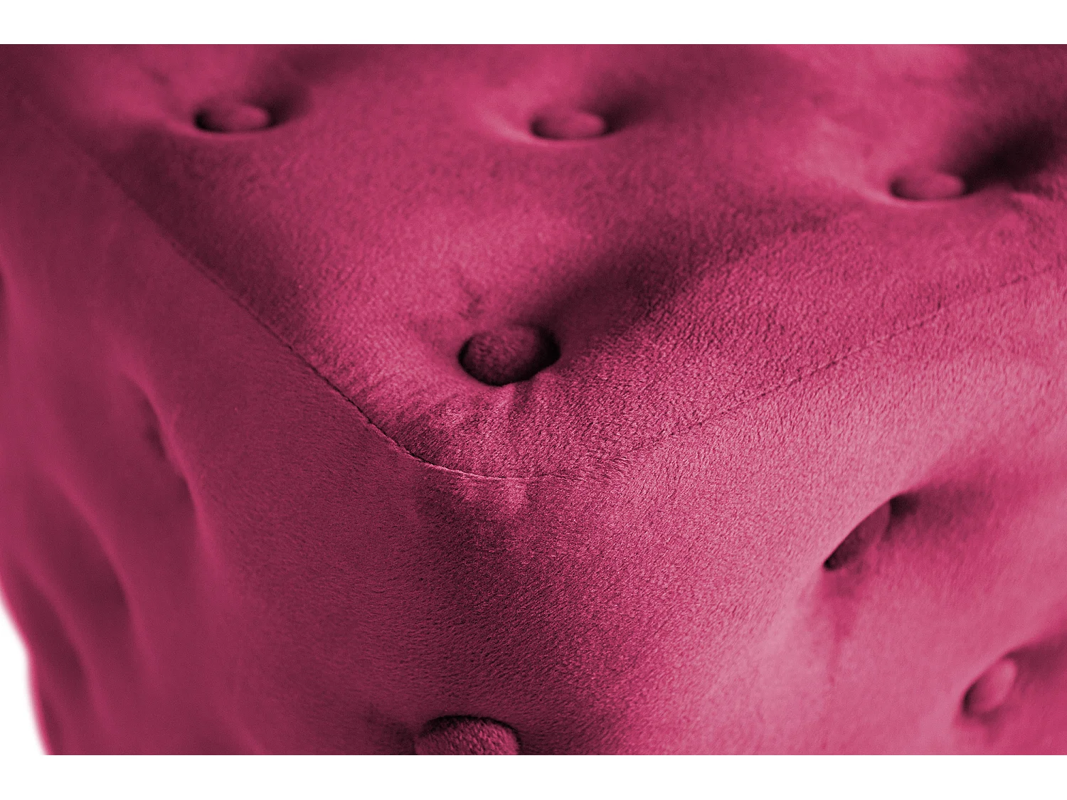 Pouf poggiapiedi quadrato, pouf divano in velluto bordeaux mod. Otto