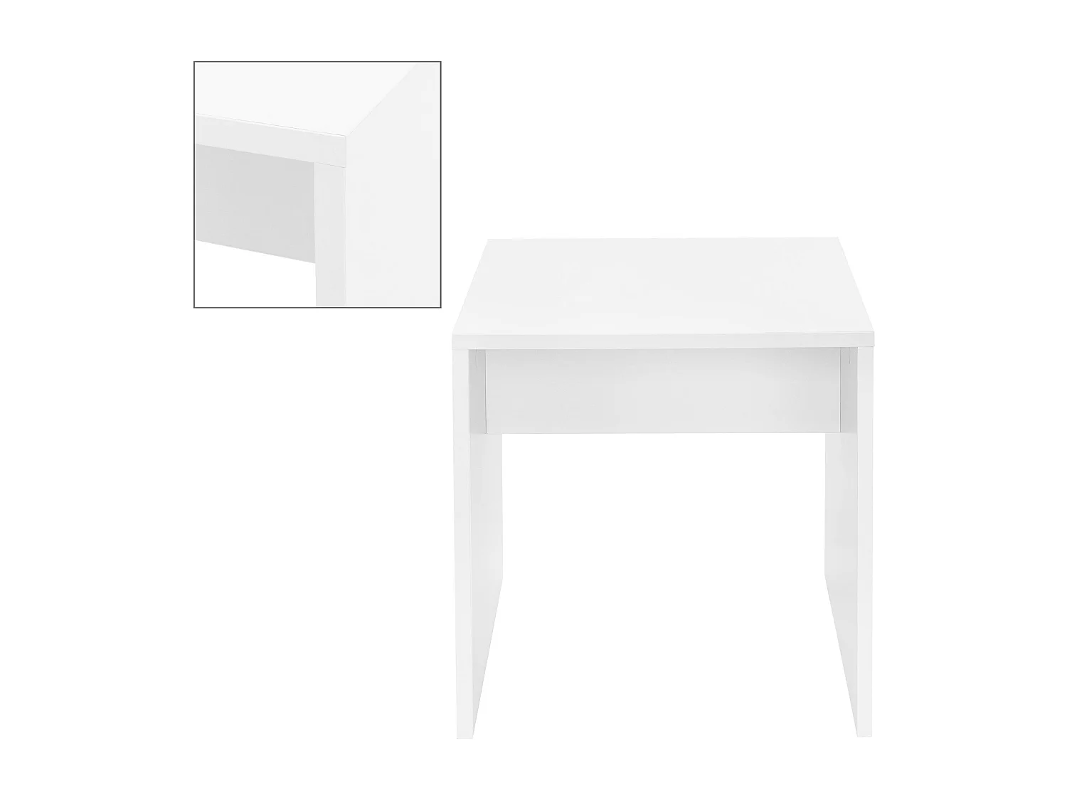 Table de maquillage avec LED coiffeuse MDF blanc miroir et tabouret 90x38x137 cm