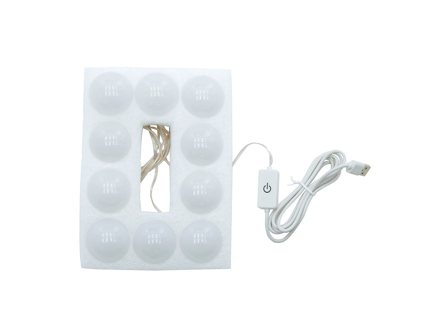 Toeletta con specchio LED tavolo per trucco bianco comodino specchiera toilette