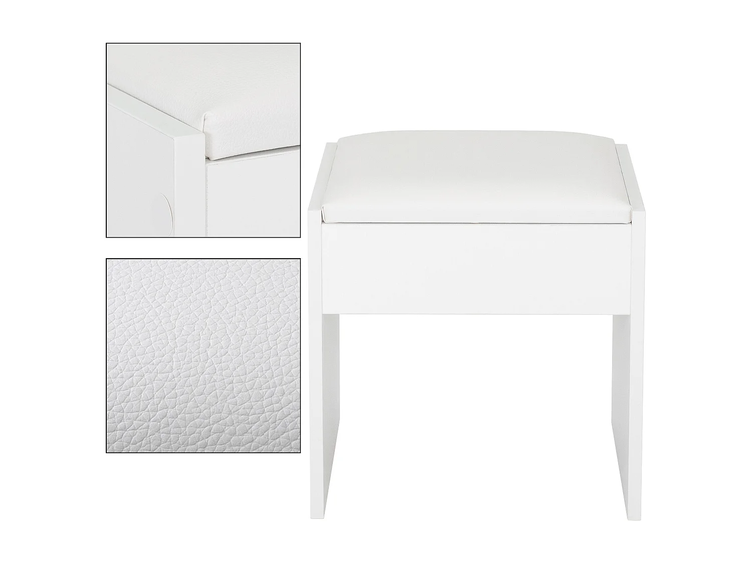 Toeletta da trucco tavolo per cosmetici con sgabello Illuminazione LED specchio