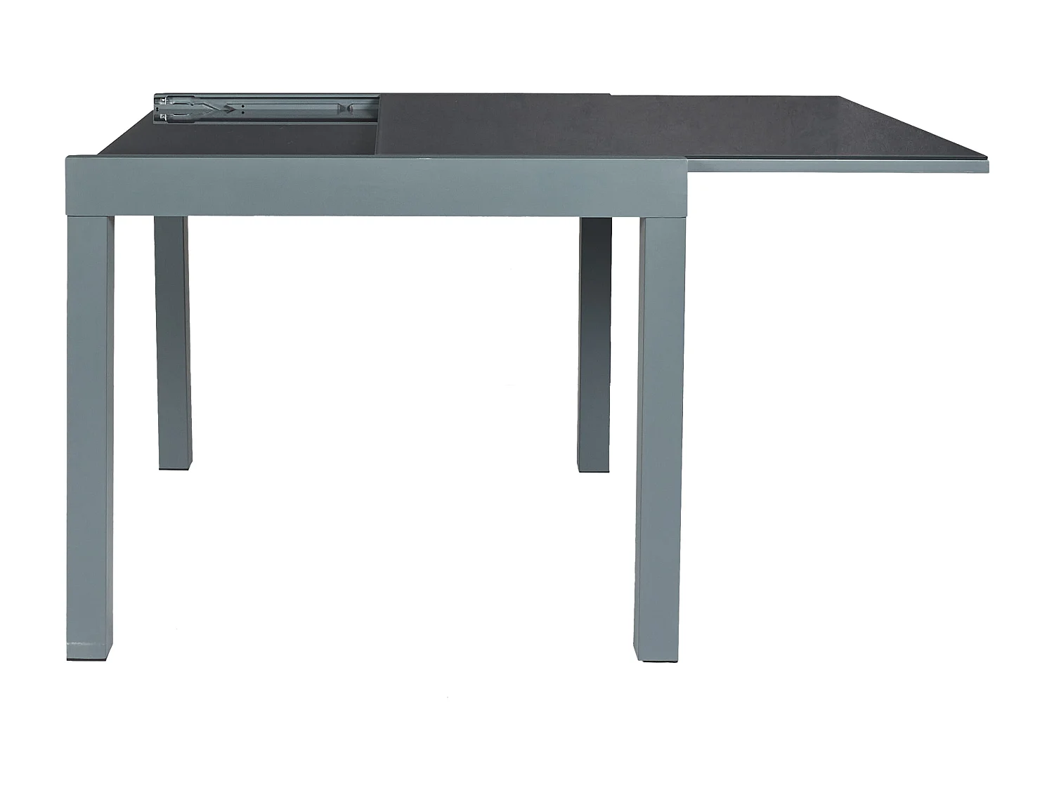 Table Jardin Extensible Haria 80x80x160cm Gris