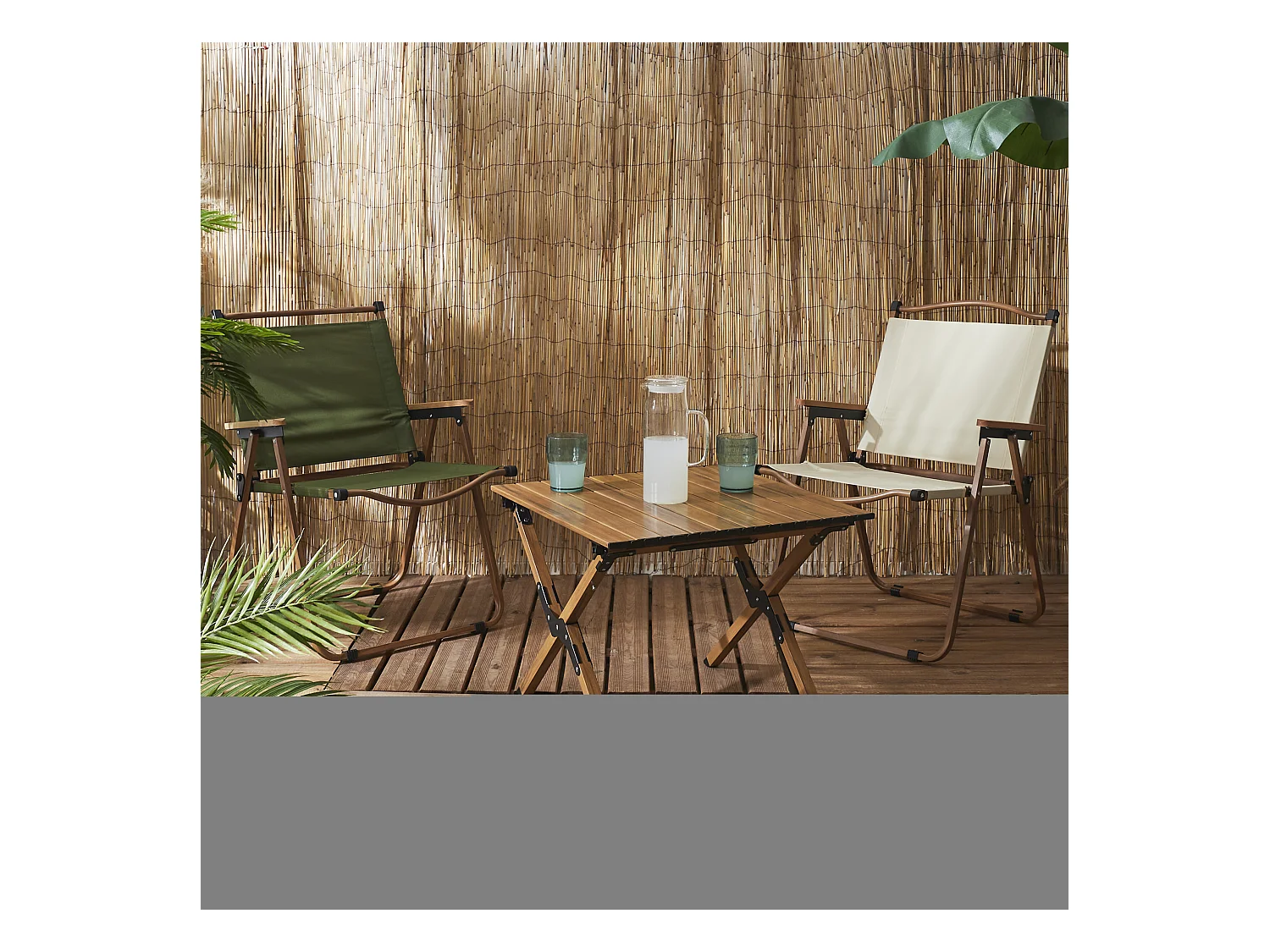 Table Camping Mariposa 58x60 Marron