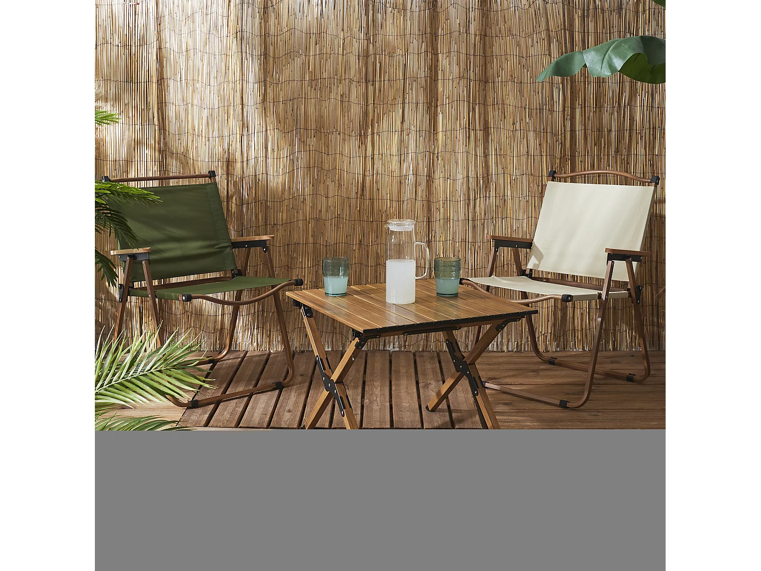 Table Camping Mariposa 58x60 Marron