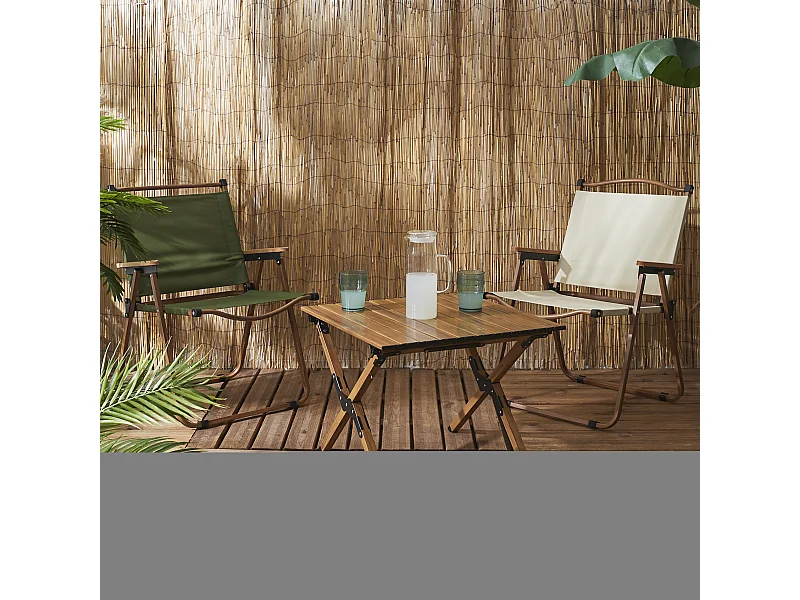 Table Camping Mariposa 58x60 Marron