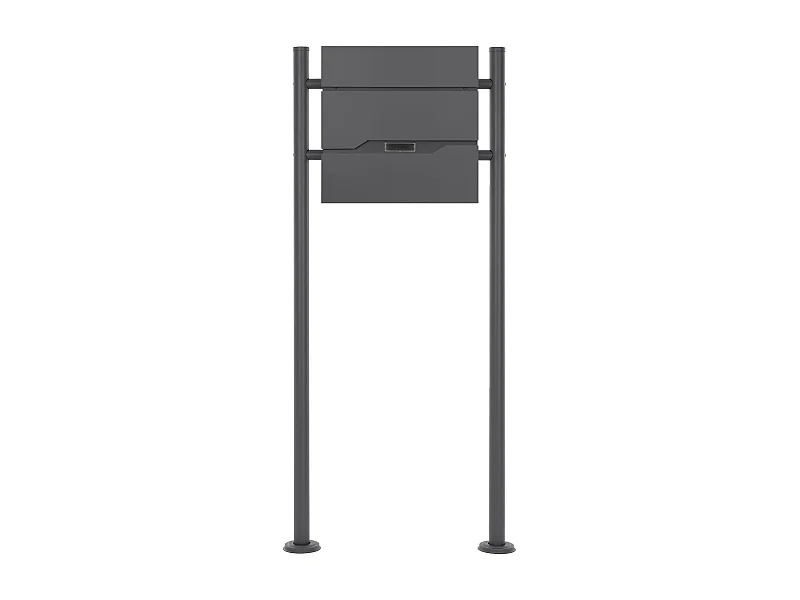 Buzón correos de pie antracita casillero depósito periódico cartas y soporte