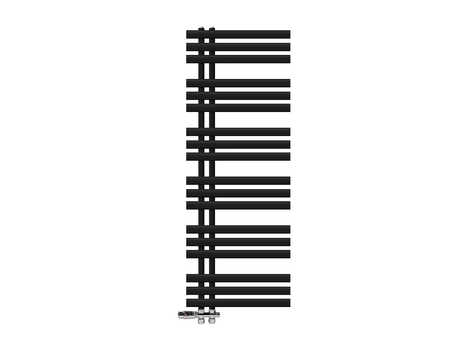 Iron EM Radiateur sèche-serviettes salle de bain en acier noir mat 500x1400 mm