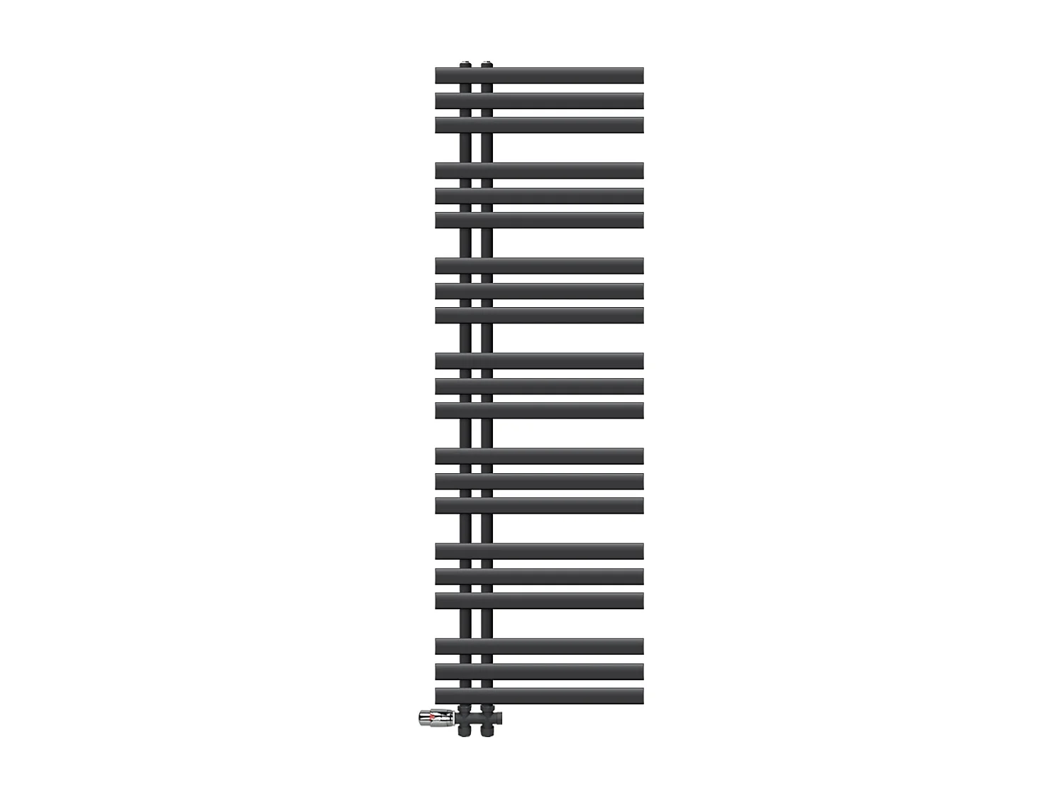 Radiatore Iron EM calorifero termosifone antracite raccordo a pavimento 50x160cm