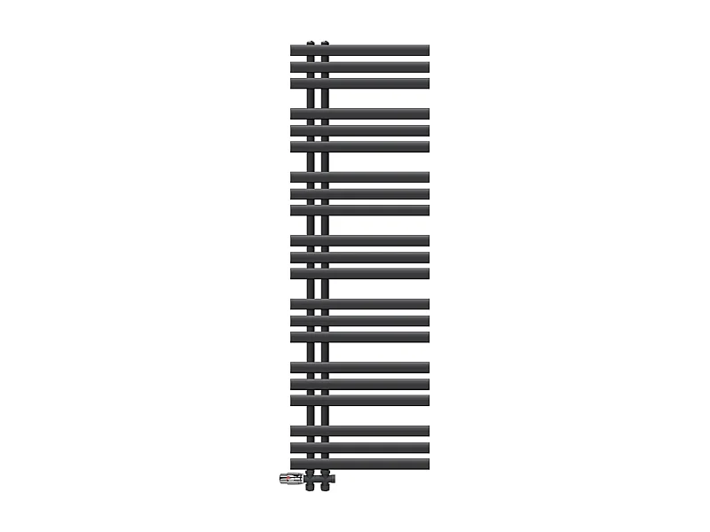 Radiateur salle de bain sèche-serviette anthracite raccordement au sol 50x160 cm