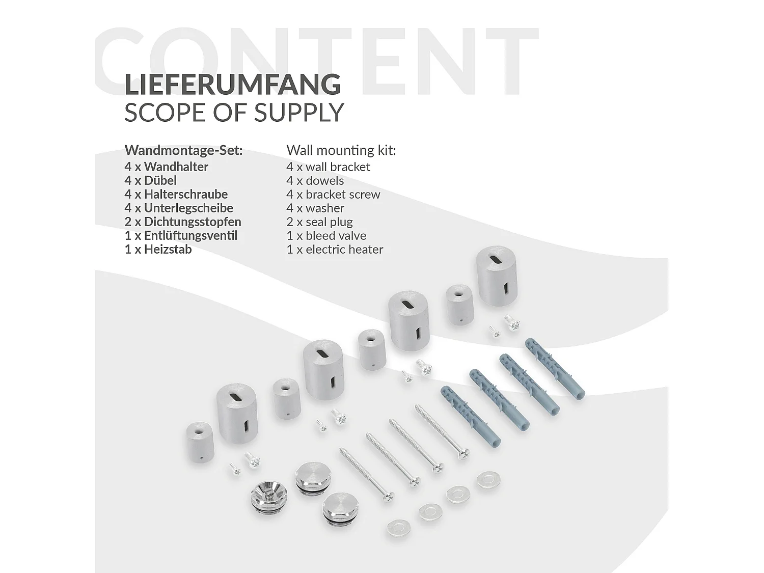 Radiateur sèche-serviettes en acier chrome 50x120cm avec élément chauffant 900W