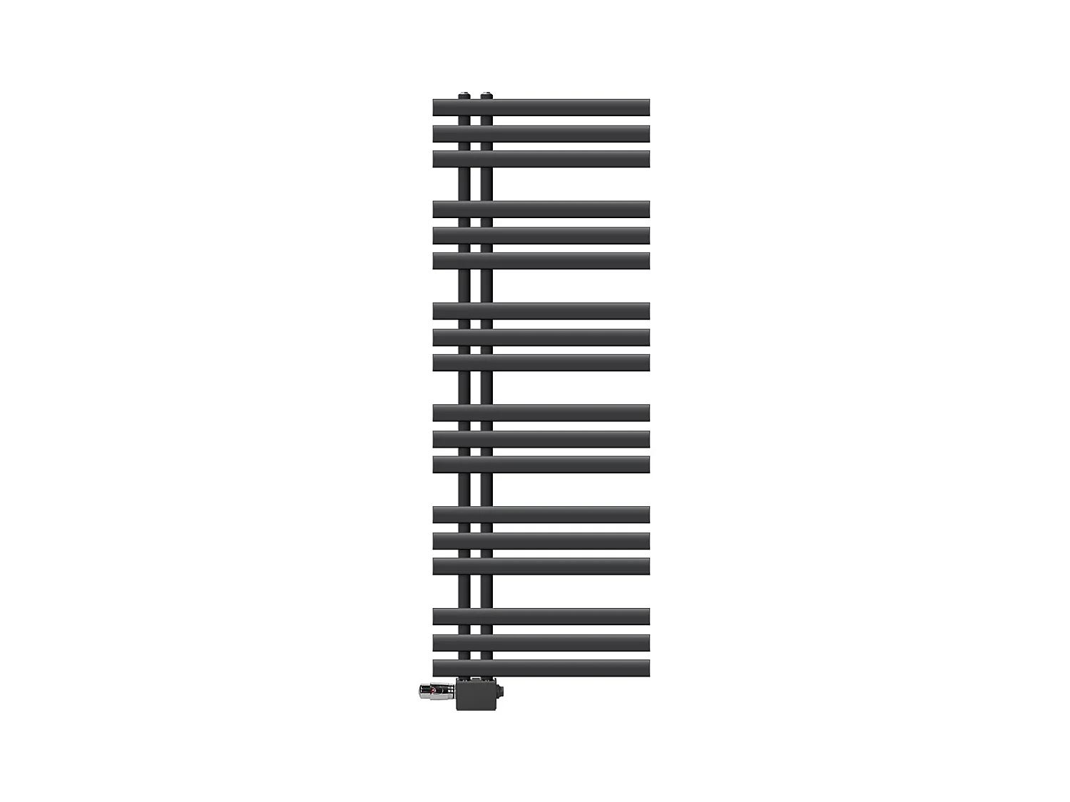 Radiateur sèche-serviettes anthracite raccordement universel 500 x 1400 mm