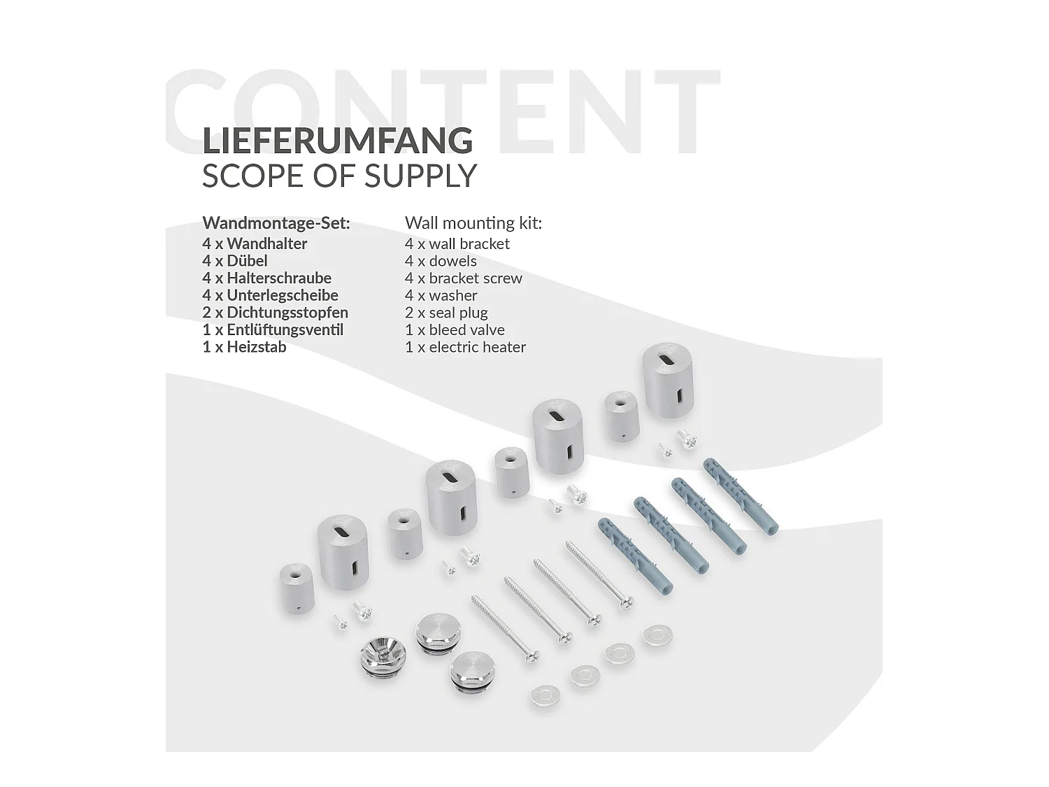 Radiateur de salle de bain acier chrome 60x120 cm avec élément chauffant 1200W