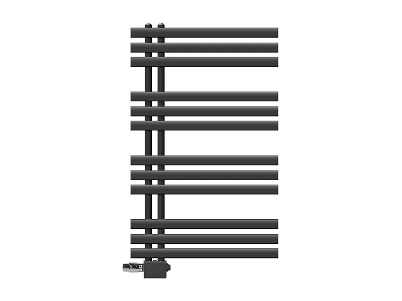 Radiatore Iron EM calorifero termosifone antracite raccordo universale 60x100 cm