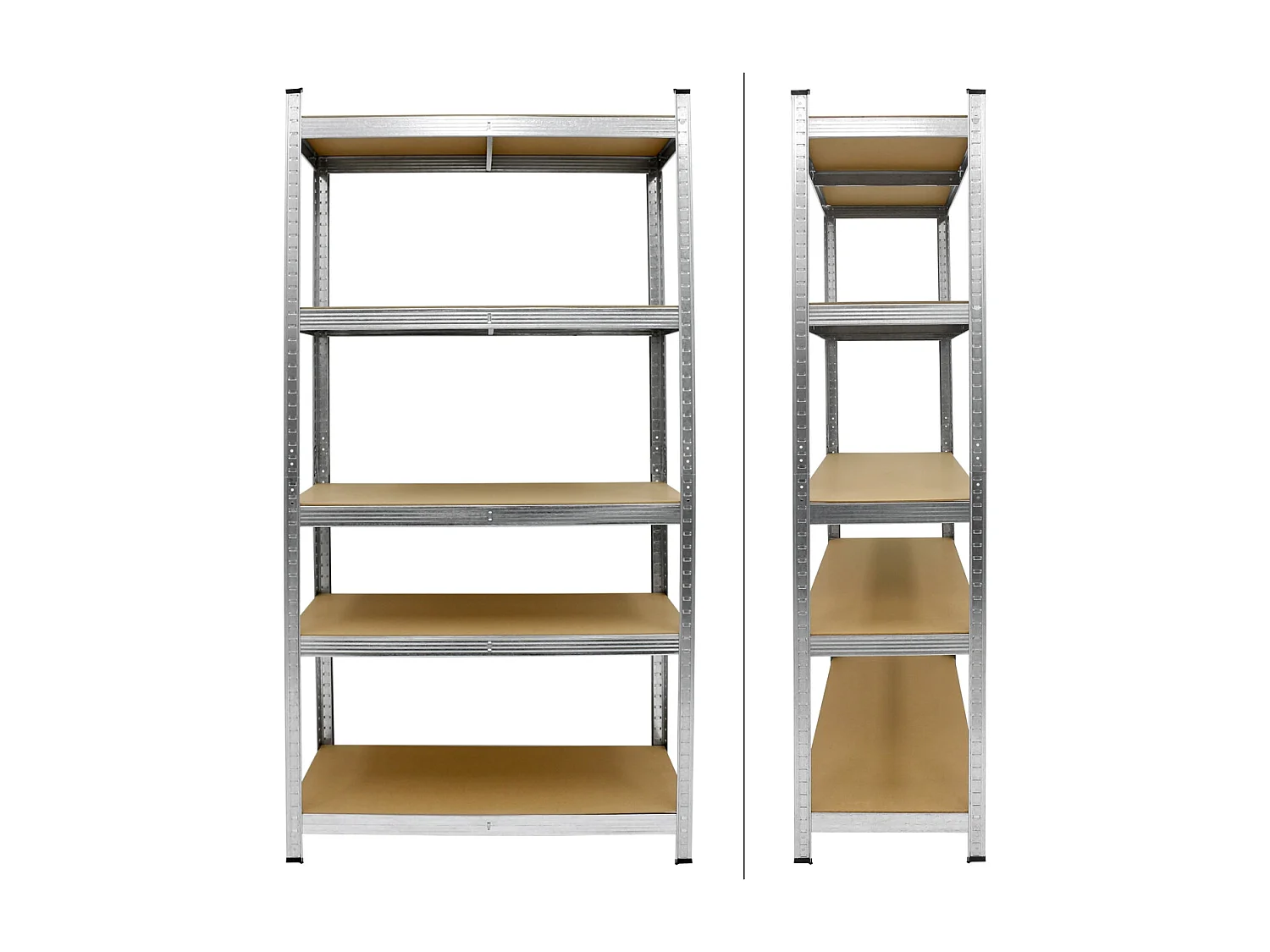 Étagère de rangement charge lourde rayonnage stockage 5 étages en MDF 350 kg