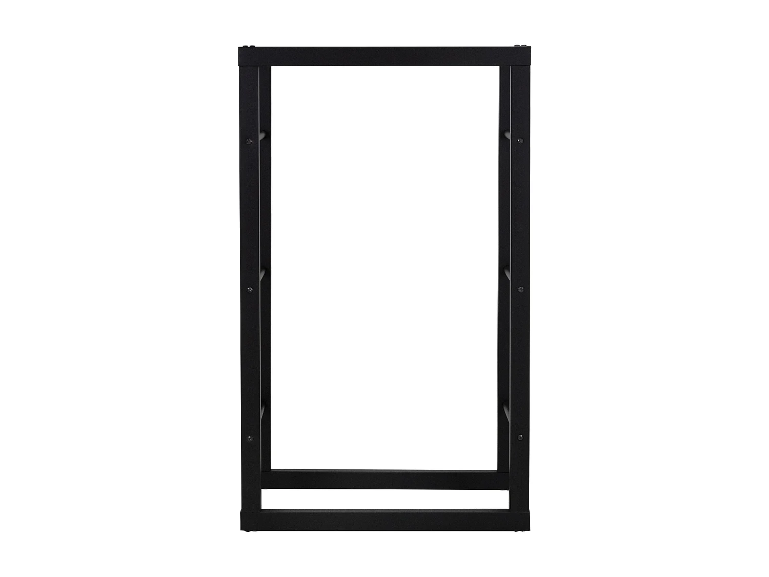 Étagère à bois de chauffage cheminée 60x100x25 cm porte-bûches acier noir