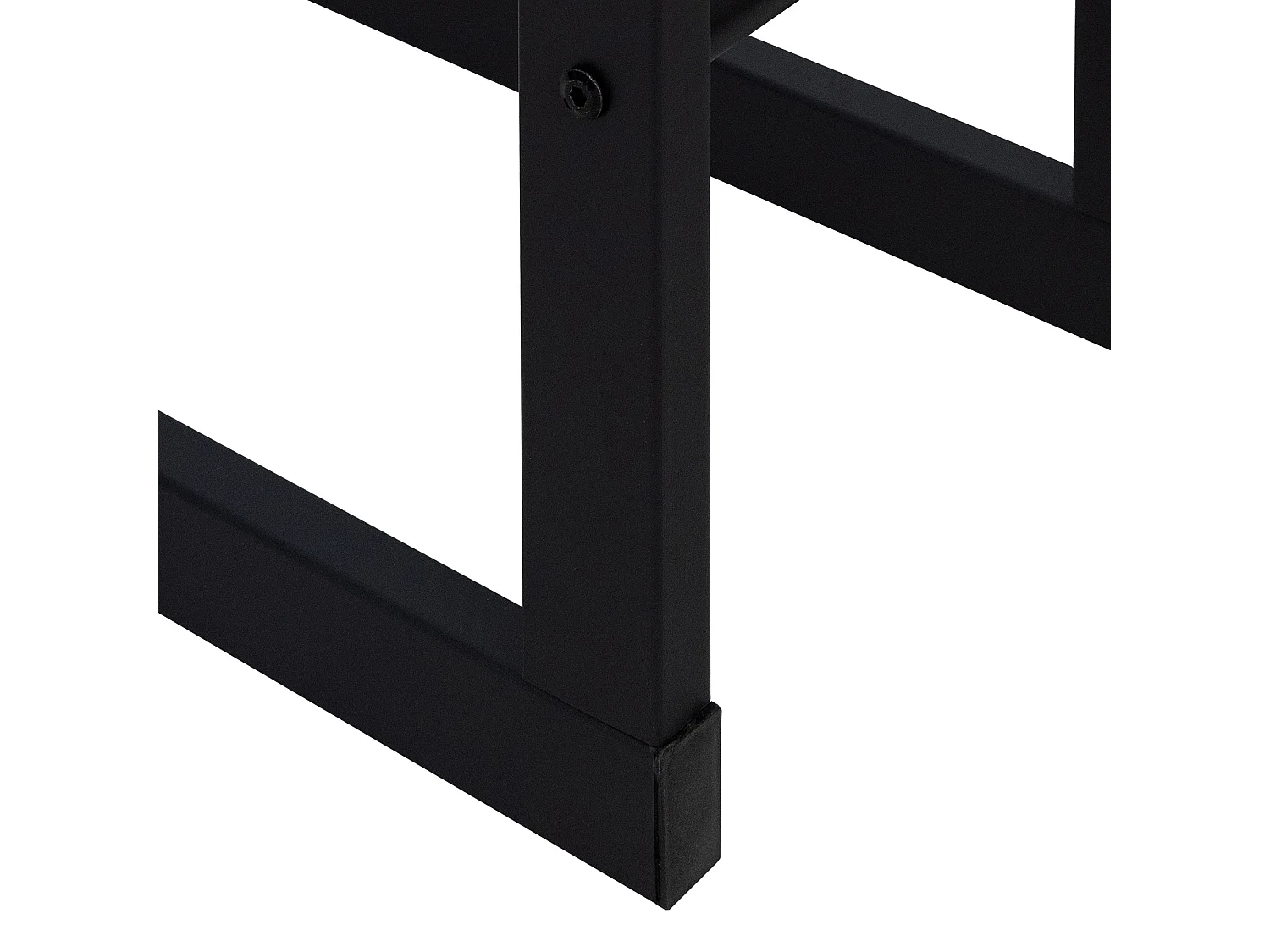 Étagère à bois de chauffage cheminée 60x100x25 cm porte-bûches acier noir